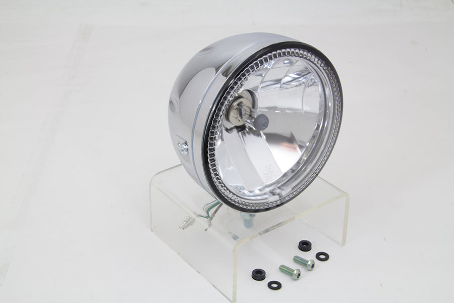 5-3/4 H4 Headlamp Unit Chrome