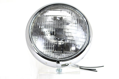Vintage 7 Round Headlamp 6 Volt