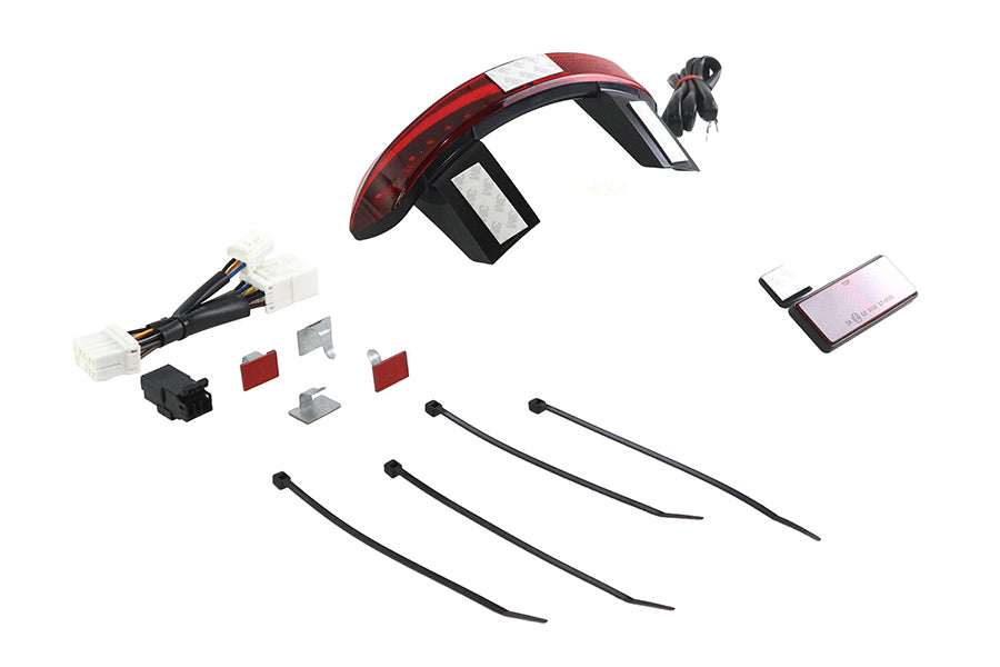 Chopped Fender Rear Edge LED Lamp with Red Lens