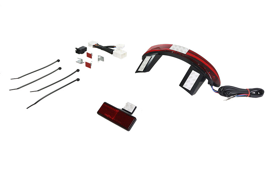 Chopped Fender Rear Edge LED Lamp with Red Lens