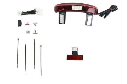 Chopped Fender Rear Edge LED Lamp with Red Lens