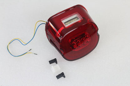 Red Lens Tail Lamp with LED Turn Signals