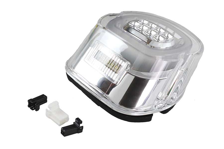 Chrome Lens Tail Lamp with LED Turn Signals