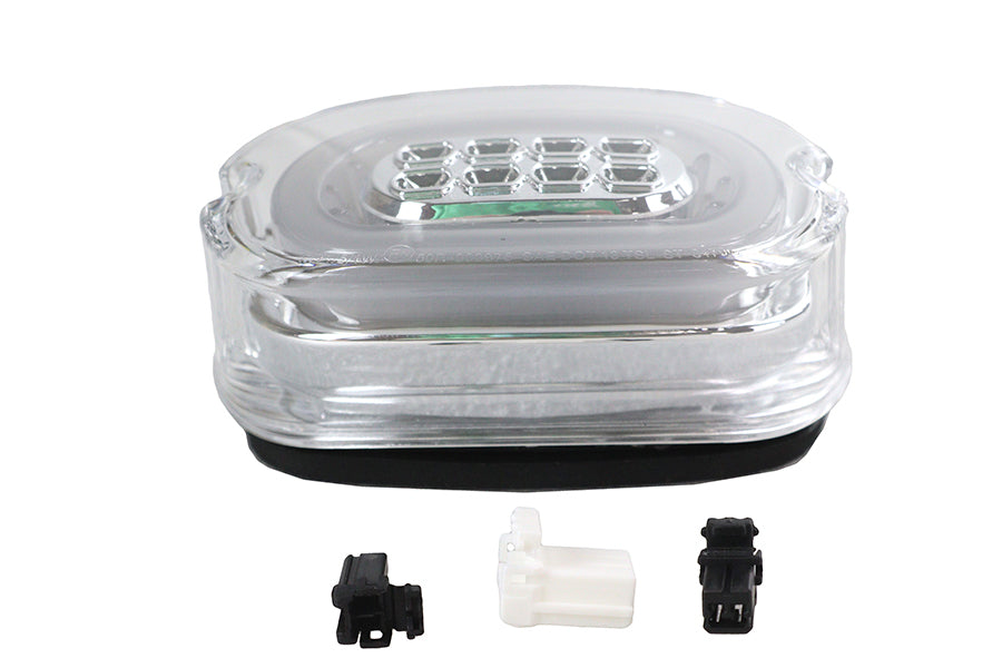 Chrome Lens Tail Lamp with LED Turn Signals
