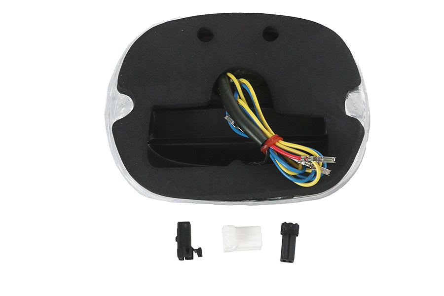 Chrome Lens Tail Lamp with LED Turn Signals