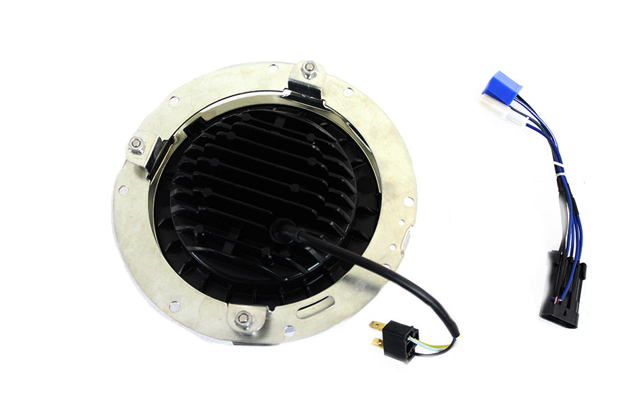 7 LED Headlamp Assembly Chrome