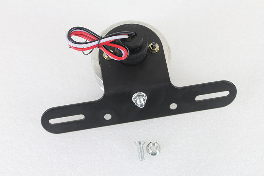 LED 2 Round Tail Lamp Assembly Chrome