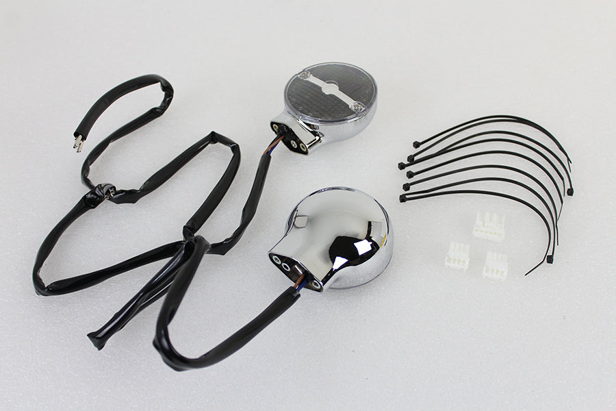 Amber LED Flat Lens Turn Signal Set