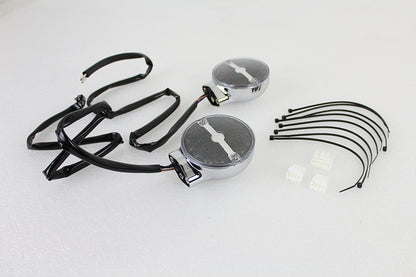 Amber LED Flat Lens Turn Signal Set