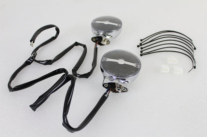 Amber LED Flat Lens Turn Signal Set