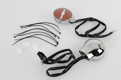 Amber LED Flat Lens Turn Signal Set
