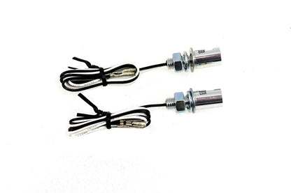Chrome Burdett License Plate Bolt Set with LED