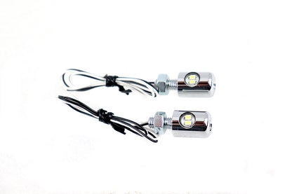 Chrome Hagler License Plate Bolt Set with LED