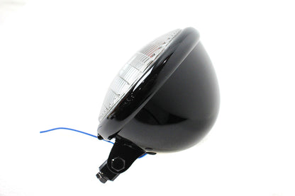 5-3/4 Round Headlamp Assembly Black