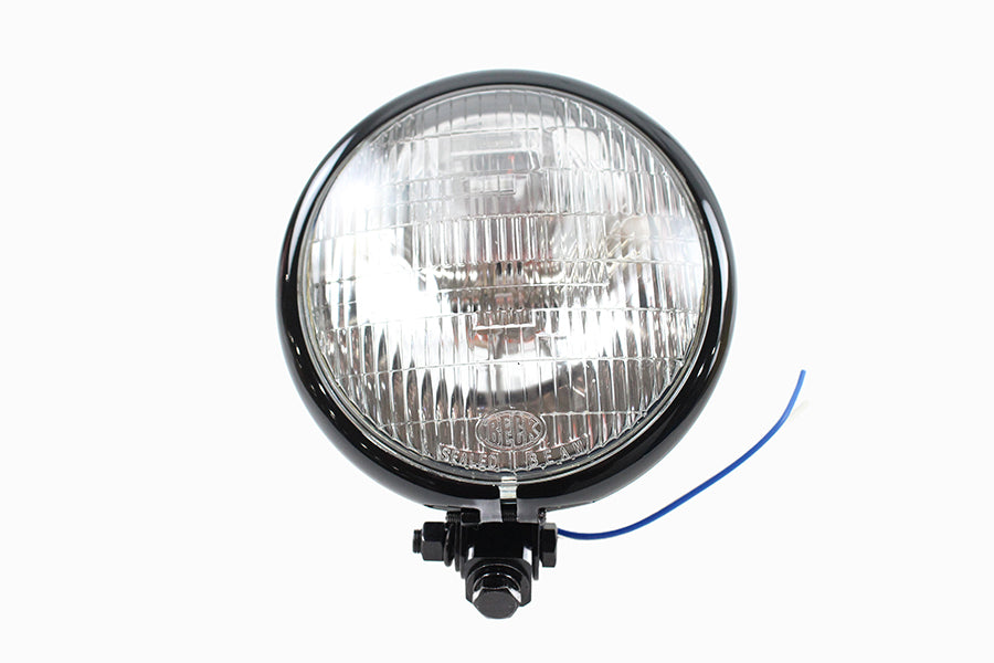 5-3/4 Round Headlamp Assembly Black