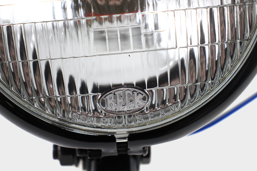 5-3/4 Round Headlamp Assembly Black