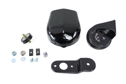 Softail Horn Kit with Black Cover