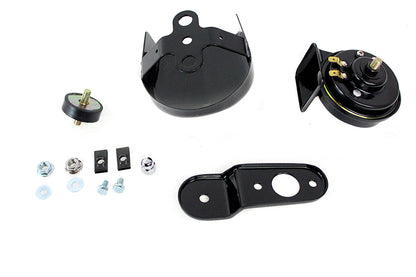 Softail Horn Kit with Black Cover