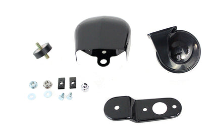 Softail Horn Kit with Black Cover