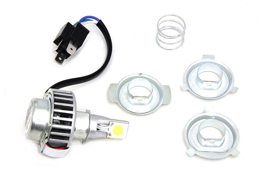 White LED H4 Replacement Bulb Kit
