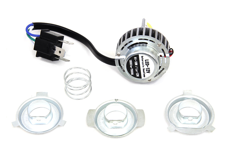 White LED H4 Replacement Bulb Kit