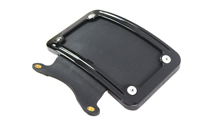 Curved License Plate Frame Black