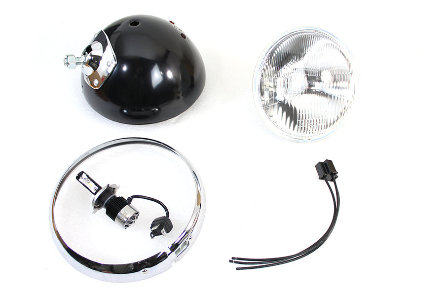 7 12 Volt LED Headlamp Black