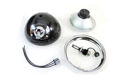 7 12 Volt LED Headlamp Black
