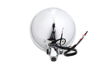 5-3/4 Bates Style LED Headlamp Chrome