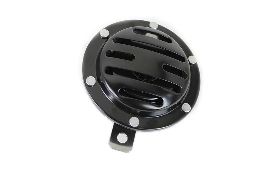 Slotted Style 12 Volt Horn Black