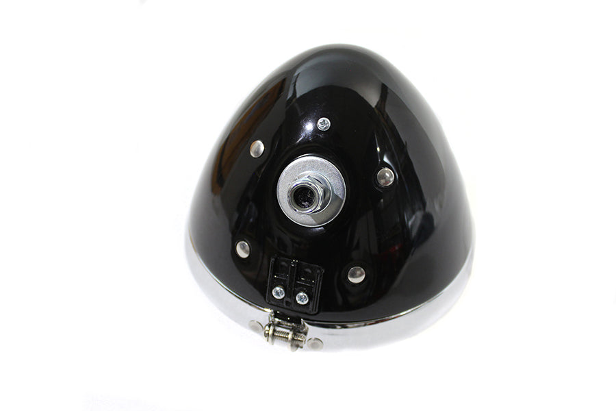 6-1/2 Spring Fork H-4/LED Headlamp Unit Black