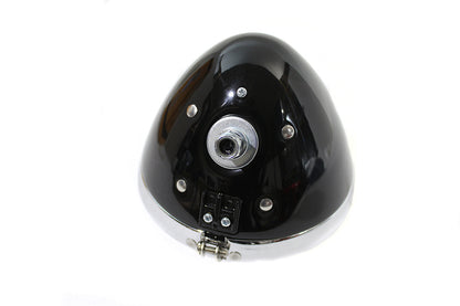 6-1/2 Spring Fork H-4/LED Headlamp Unit Black