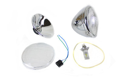 6-1/2 Spring Fork 6 Volt LED Headlamp Chrome