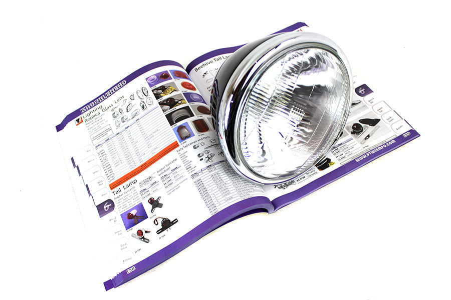 6 Volt LED Spring Fork Headlamp Black