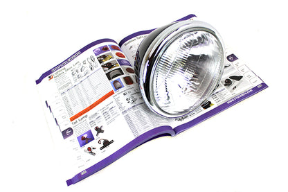 6 Volt LED Spring Fork Headlamp Black