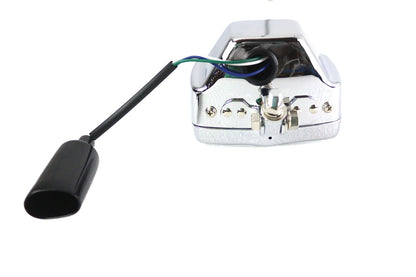 12 Volt Chopper Rectangular Headlamp Chrome