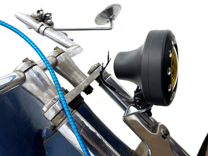 4 Retro Headlamp Black