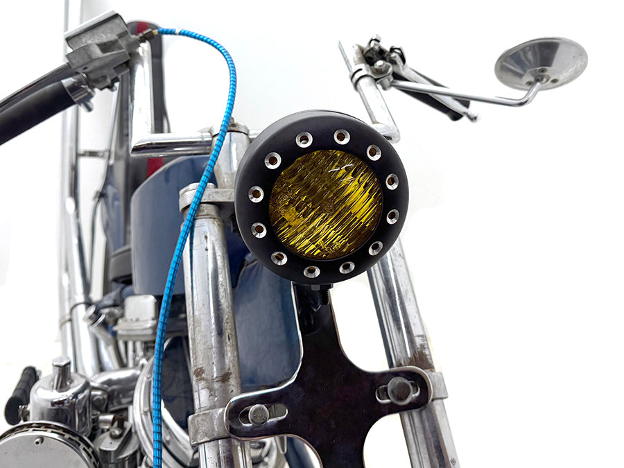 4 Retro Headlamp Black