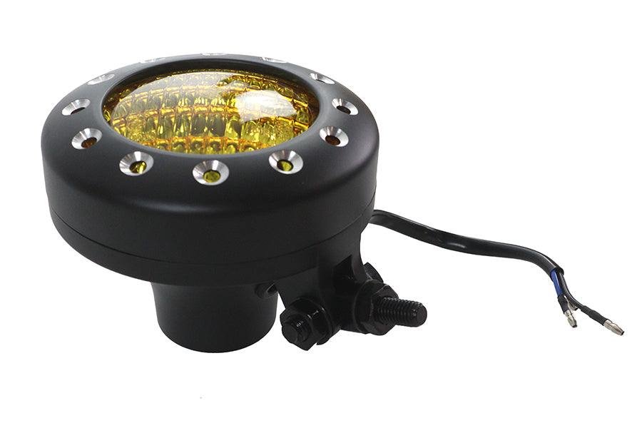4 Retro Headlamp Black