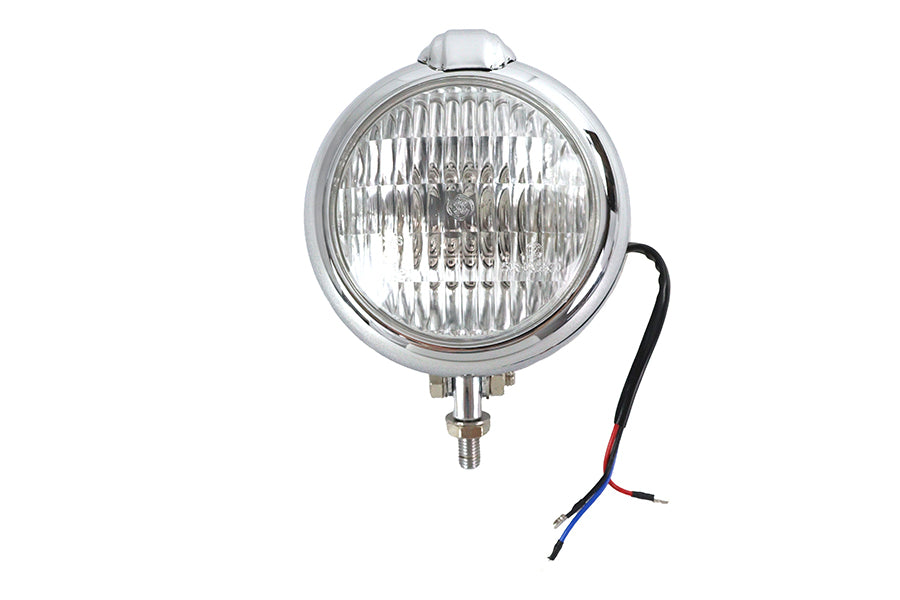 4-1/2 Bates Style Headlamp Chrome
