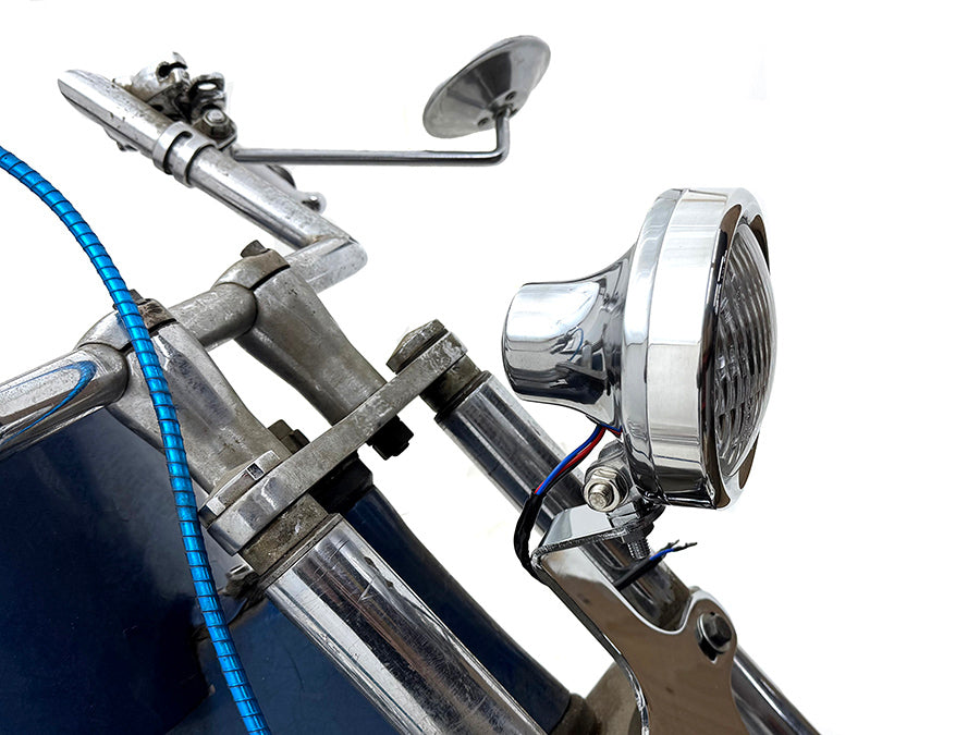 4 Retro Headlamp Polished