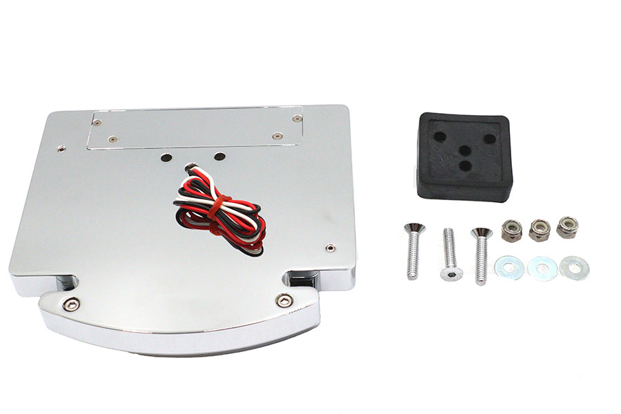 Chrome Billet Fender Mount LED Tail Lamp Slice Type