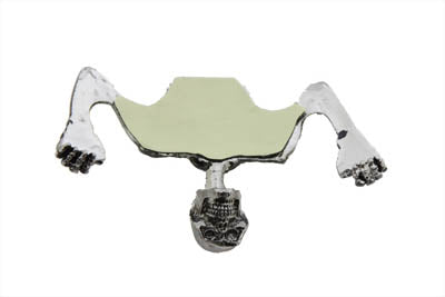 7 Headlamp Visor Ornament Skull Type Chrome