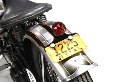 Faceted Round Tail Lamp Lens Red