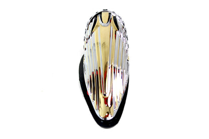 Indian Face Front Fender Lamp Gold and Chrome