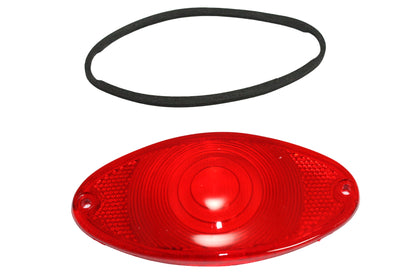 Tail Lamp Lens Cateye Style Red Chrome