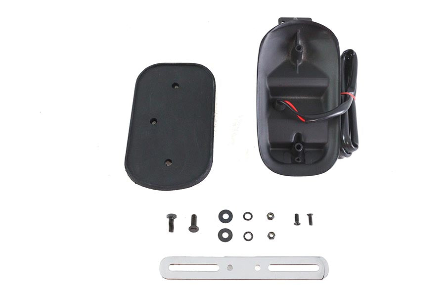 Matte Black Tombstone Style Tail Lamp Assembly