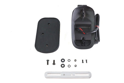 Matte Black Tombstone Style Tail Lamp Assembly