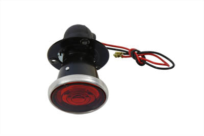 Replica P&H 2 Round Tail Lamp with Bulb Black