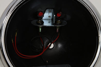 Black 7 K Headlamp Housing with Chrome Rim